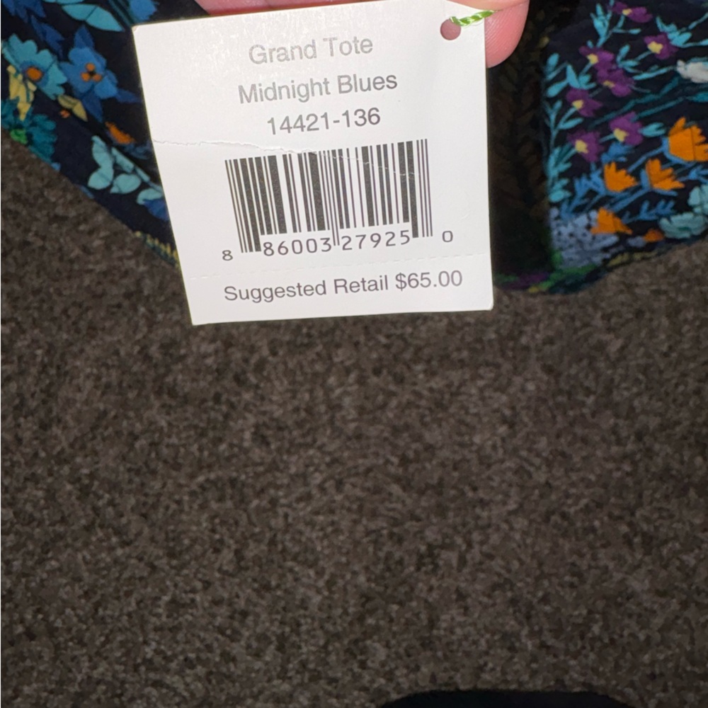 Vera Bradley Grand Tote - Midnight Blues - Picture 4 of 4